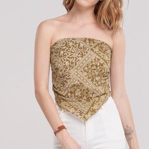 STORETS BROWN BANDANA TANK TOP